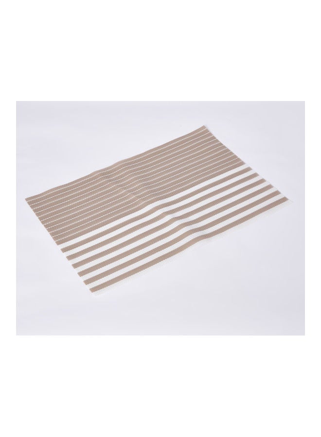 Home Box Ella Striped Placemat Beige 30 x 45cm  - Image 4