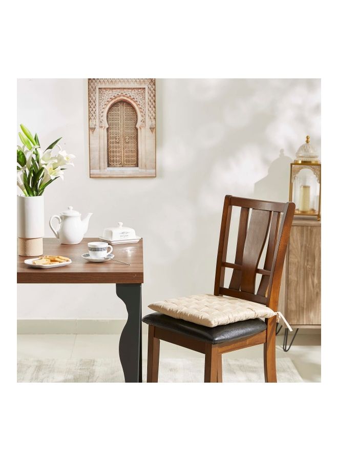 Home Box Dupioni Chair Pad Gold  - Image 4