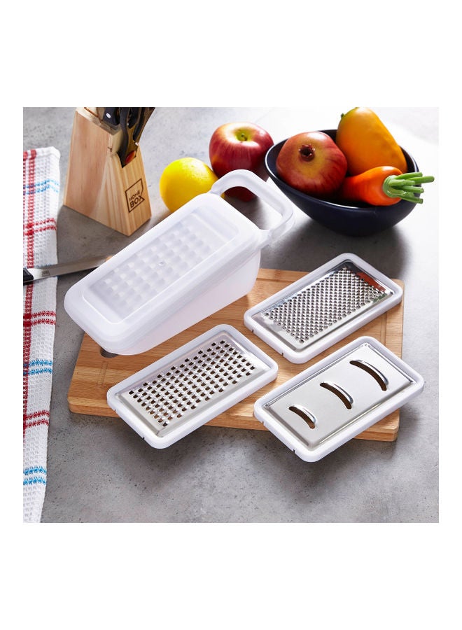 Home Box 4-Piece Vega Grater Set White  - Image 4