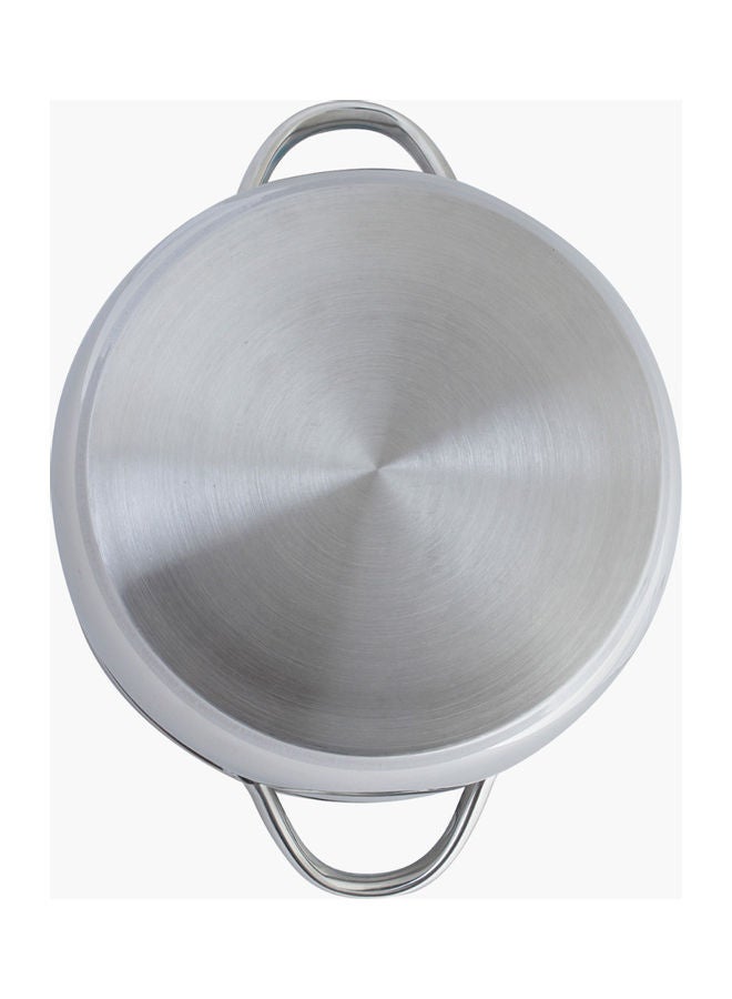 هوم بوكس كسرولة ستيلو بقاعدة حث مغناطيسي وغطاء من الزجاج فضي 26سم - Image 4