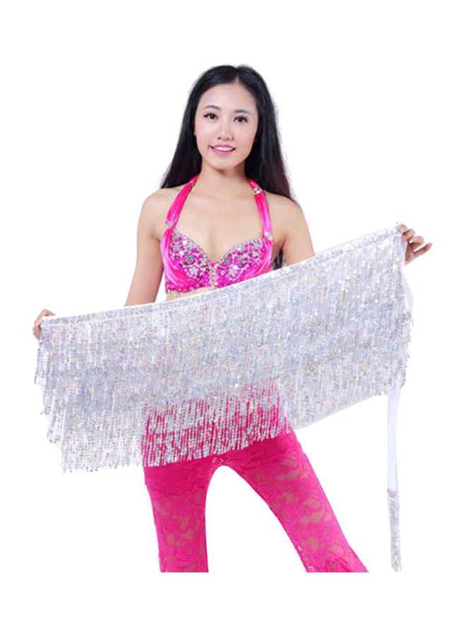 Generic - Belly Dance Dancer Costume Sequins Tassels Fringes Hip Scarf Belt Waist Skirt 20 x 10 x 20cm - Image 1
