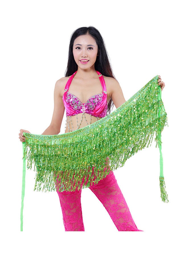 Generic - Belly Dance Dancer Costume Sequins Tassels Fringes Hip Scarf Belt Waist Skirt 20 x 10 x 20cm - Image 1