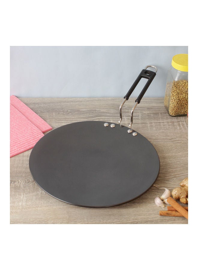 Home Box Hard Anodised Concave Tawa Black 28cm  - Image 4