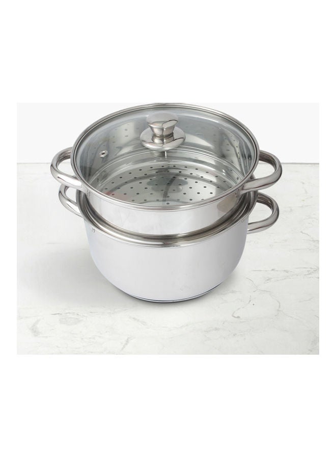 Home Box - Stilo 2-Tier Steamer Stainless Steel 20cm - Image 1