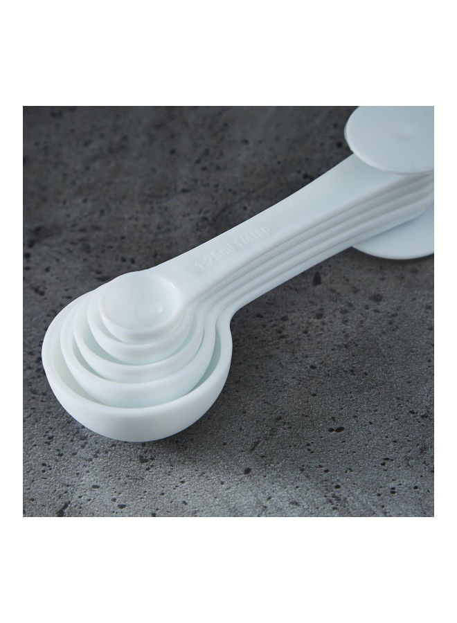 هوم بوكس طقم ملاعق قياس فيجا من 5 قطع أبيض - Image 4