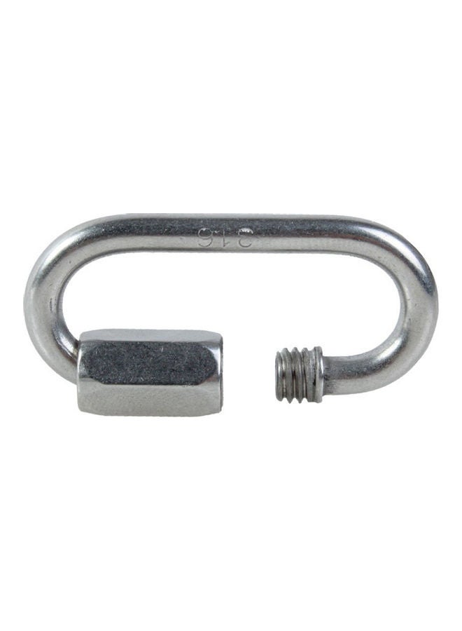 Generic - Stainless Steel Carabiner Screw Locking Gate Hook Snap Clip Outdoor Tool 20 x 10 x 20cm - Image 1