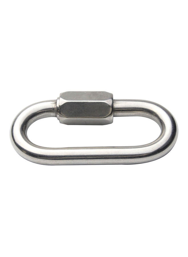 Generic - Stainless Steel Carabiner Screw Locking Gate Hook Snap Clip Outdoor Tool 20 x 10 x 20cm - Image 1