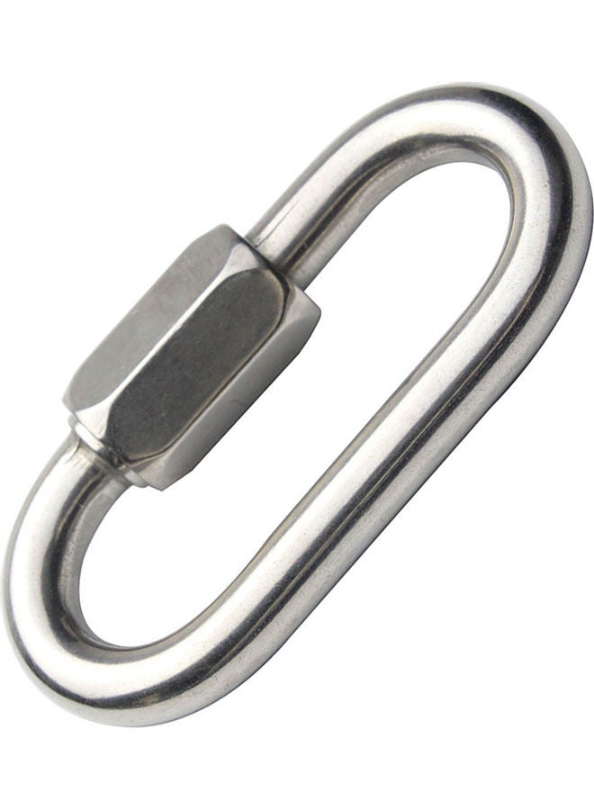 Generic - Stainless Steel Carabiner Screw Locking Gate Hook Snap Clip Outdoor Tool 20 x 10 x 20cm - Image 1