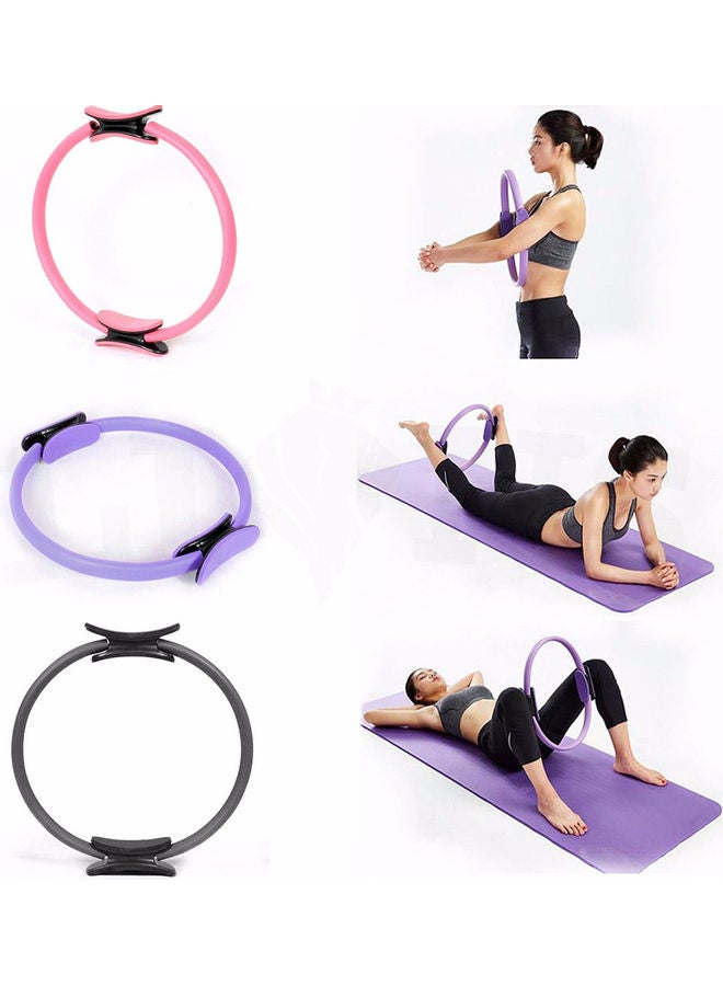 Generic Yoga Pilates Circle Gymnastic Aerobic Exercise Fitness Stretch Resistance Ring 20 x 10 x 20cm - Image 2