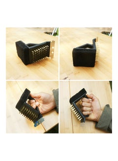 Generic 3 In 1 BBQ Grill Scraper Wire Brush Dirt Remover Scourer Kitchen Cleaning Tool black 20 x 10 x 20cm  - Image 5