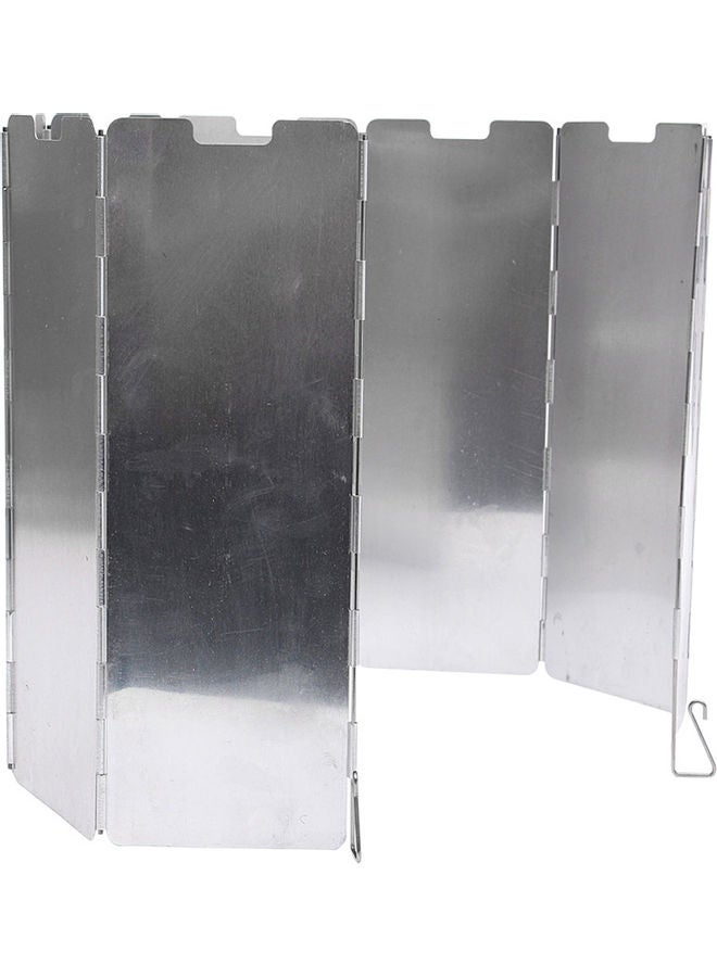 Generic 8 Plates Stove Wind Shield Screens Camping Foldable Cooker Gas Board Windshield 20 x 10 x 20cm  - Image 2