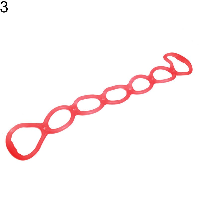 Generic 7 Holes Elastic Silicone Fitness Pilates Exercise Yoga Resistance Band Rope 20 x 10 x 20cm - Image 1