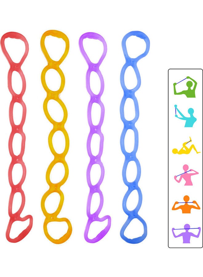 Generic 7 Holes Elastic Silicone Fitness Pilates Exercise Yoga Resistance Band Rope 20 x 10 x 20cm - Image 2