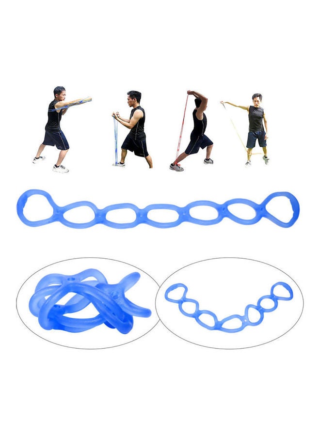 Generic 7 Holes Elastic Silicone Fitness Pilates Exercise Yoga Resistance Band Rope 20 x 10 x 20cm - Image 3