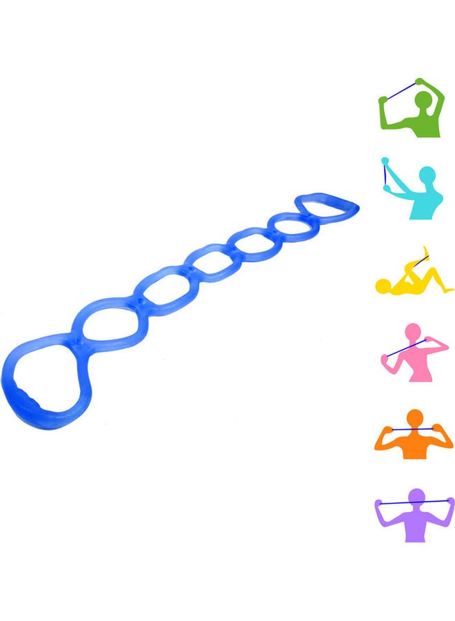 Generic 7 Holes Elastic Silicone Fitness Pilates Exercise Yoga Resistance Band Rope 20 x 10 x 20cm - Image 5