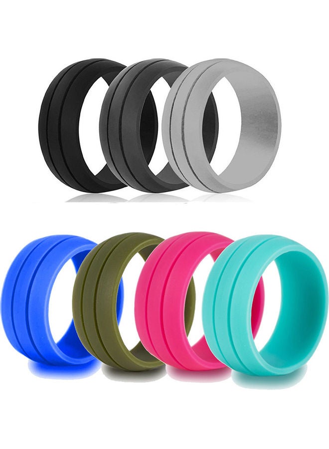 Generic - Women Men Flexible Silicone Wedding Ring Outdoor Sports Gym Band Fashion Gift 20 x 10 x 20cm - Image 1