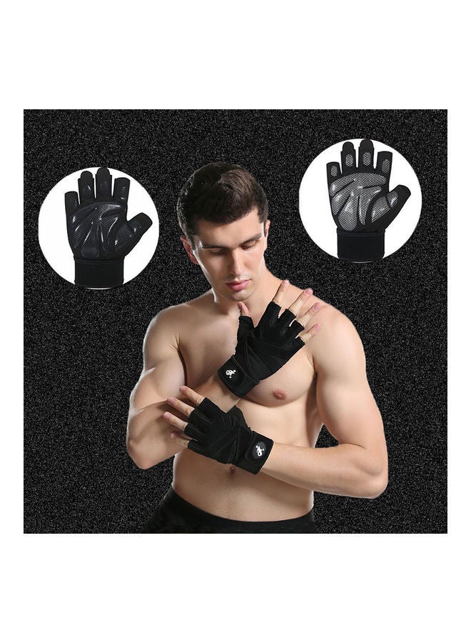Pair Of Half Finger Workout Gloves XL