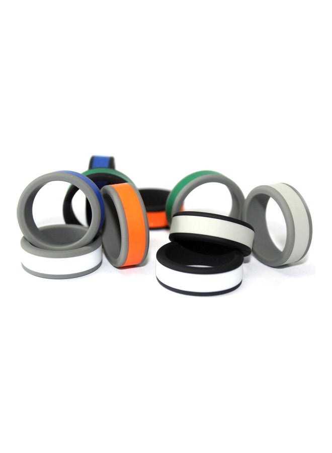 Generic 8mm Cross Fit Fitness Sport Men Women DIY Dual Color Flexible Silicone Band Ring 20*10*20cm  - Image 3
