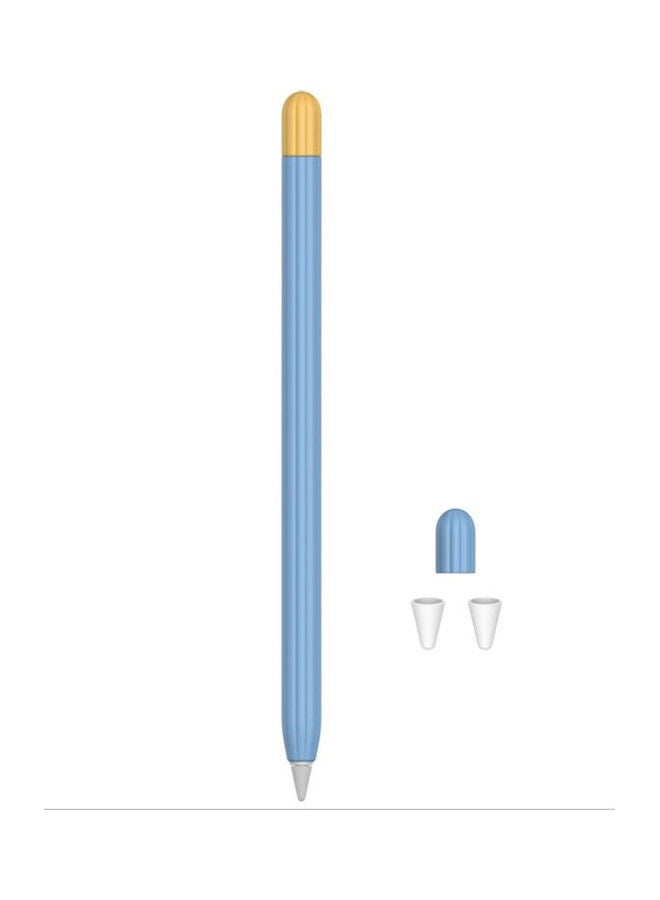 Sleeve Case Cover With Charging Cap For Apple Pencil 1st Generation Blue 