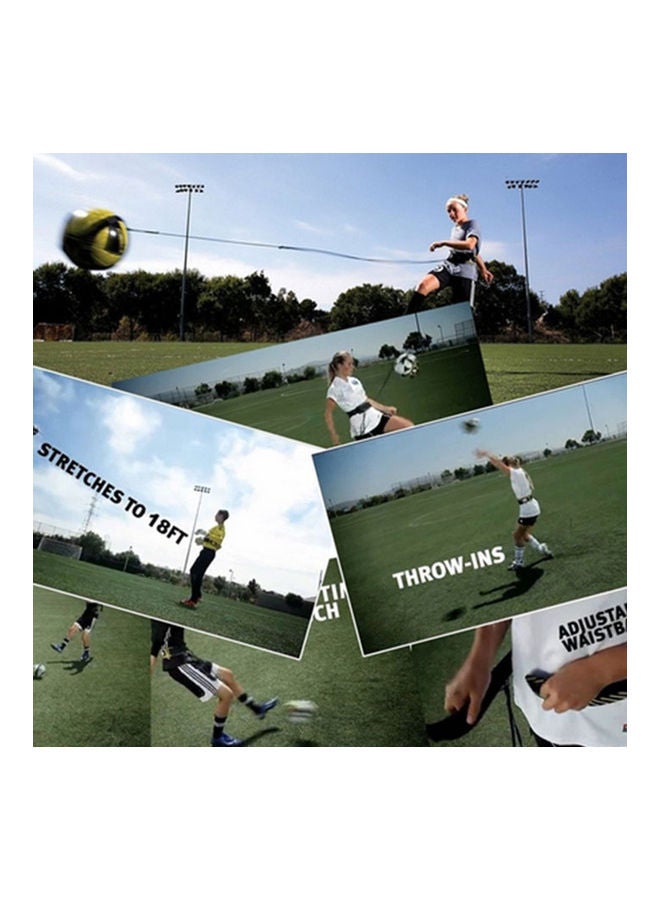 Generic Football Strap Kick Trainer Control Skills Solo Soccer Training Aid Adjustable Tool 20 x 10 x 20cm  - Image 5