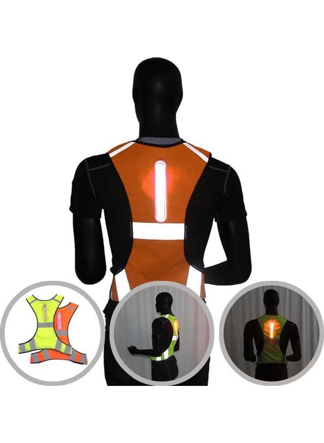 Generic LED Light Up Reflective Safety Vest Running Cycling Night Visibility Jacket 20 x 10 x 20cm  - Image 2