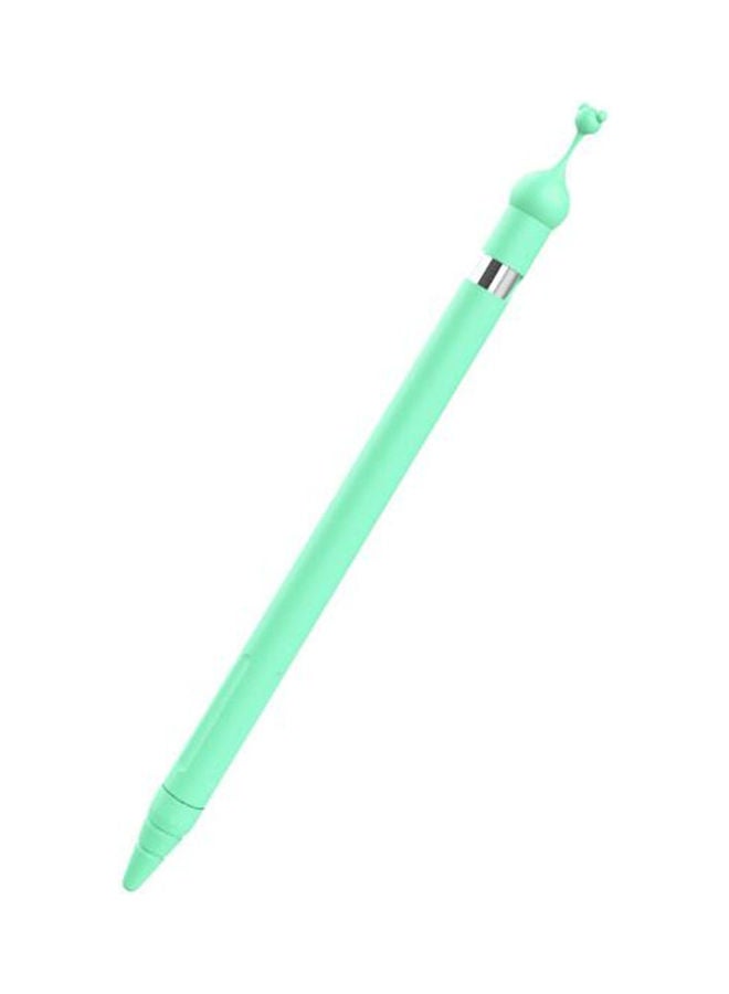 Cartoon Silicone Sleeve Case Cover With Apple Pencil 1st  Generation Green