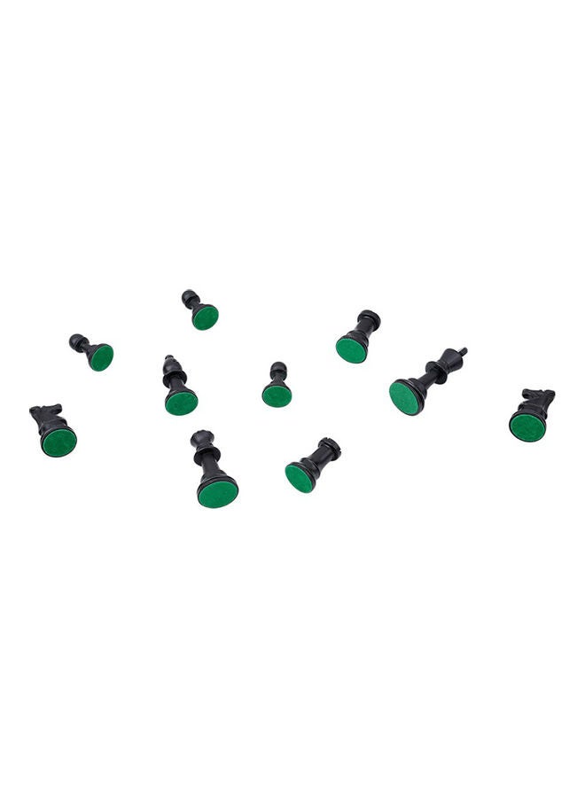 Generic - 32 Pcs/Set Black & White Plastic Medieval Chess Pieces Game 20 x 10 x 20cm - Image 1