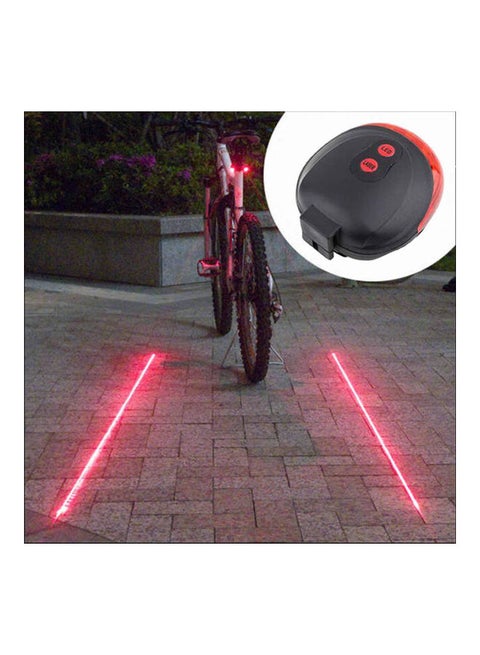 5 LED 2 Laser Beam Mountain Bicycle Bike Rear Tail Warning Light 20 x 10 x 20cm 20 x 10 x 20cm