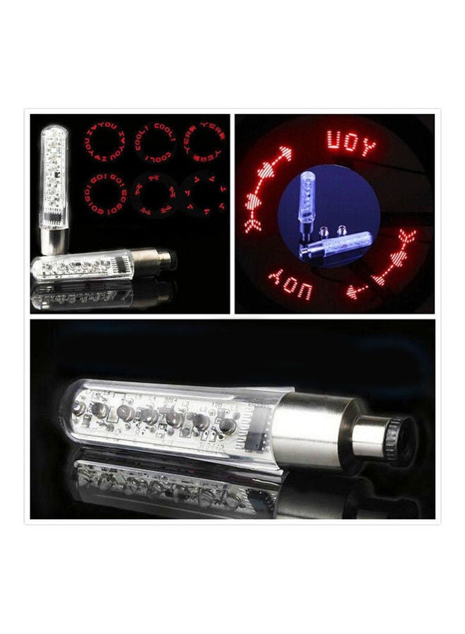Generic 7 LED Bicycle Motorcycle Car Bike Tyre Wheel Valve Cap Flash Light 20 x 10 x 20cm - Image 2