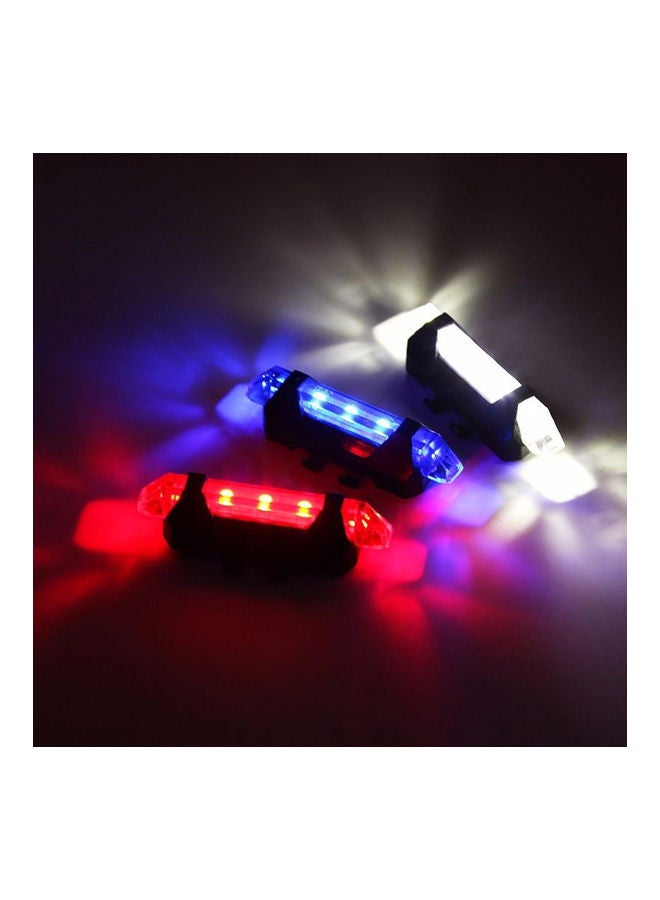 مصباح تحذير خلفي للدراجة قابل لإعادة الشحن مزود ب 5 مصابيح LED ومنفذ USB 20 x 10 x 20سم - Image 3