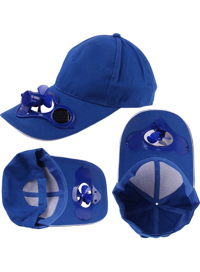Generic Unisex Outdoor Fishing Baseball Cap with Solar Power Cool Fan Casual Beach Hat Red  - Image 4