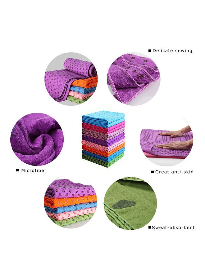 Generic Non Slip Yoga Mat Cover Towel Blanket Gym Sport Fitness Exercise Pad Cushion 20 x 10 x 20cm - Image 4