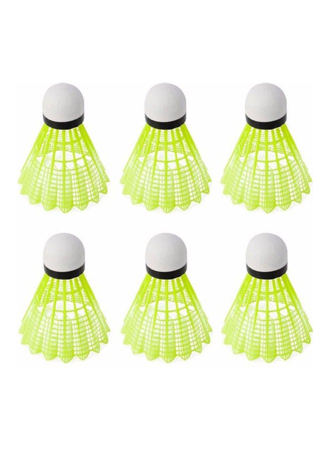 مجموعة مكونة من 6 كرات ريشة صفراء ومتينة واحترافية 20 x 10 x 20سم - Image 2