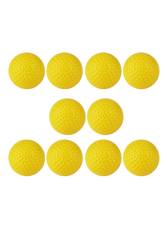 Generic 10 Piece Hollow Practice Golf Playing Ball Toy For Indoor Training 20 x 10 x 20cm  - Image 1
