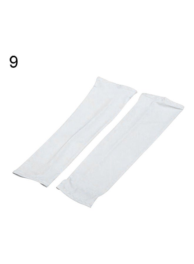 Generic Unisex Summer Sun UV Block Cool Cover Cycling Golf Fishing Climbing Arm Sleeves 20 x 10 x 20cm  - Image 1