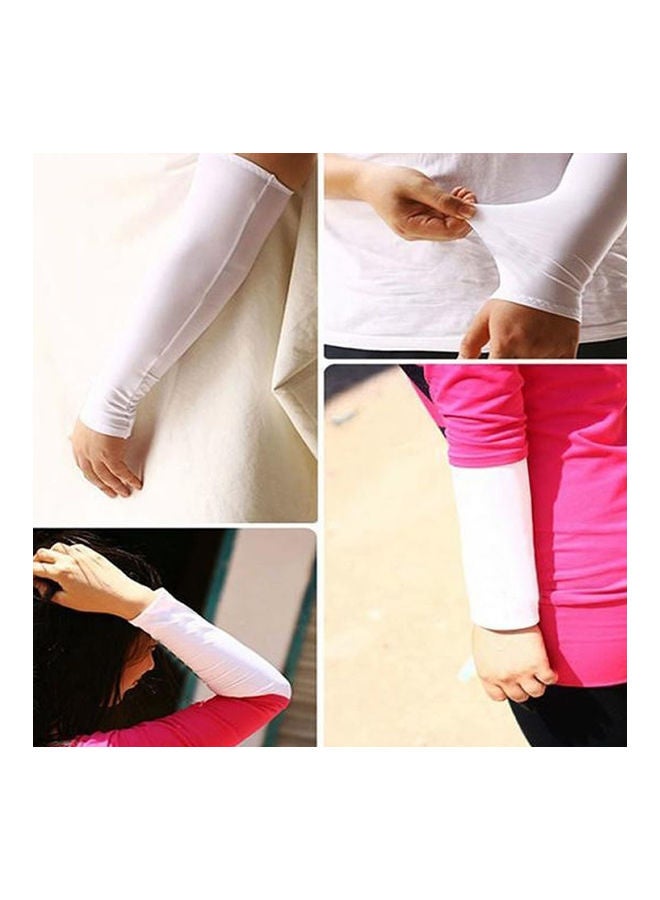 Generic Unisex Summer Sun UV Block Cool Cover Cycling Golf Fishing Climbing Arm Sleeves 20 x 10 x 20cm  - Image 3