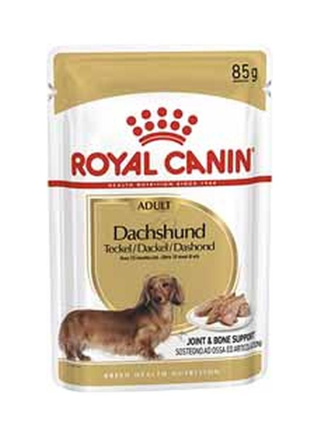 رويال كانين عبوة طعام رطب لكلاب داشهند البالغة بني 85جرام