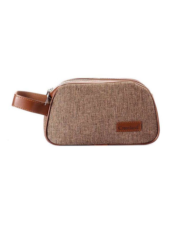 Crossland Travel Pouch Beige/Havana - Image 1