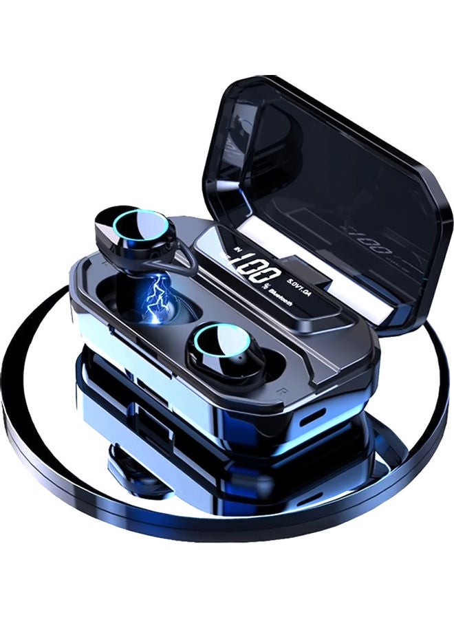 G02 6D TWS LED Display Stereo Wireless Earphones With 3300mAh Charging Box Black