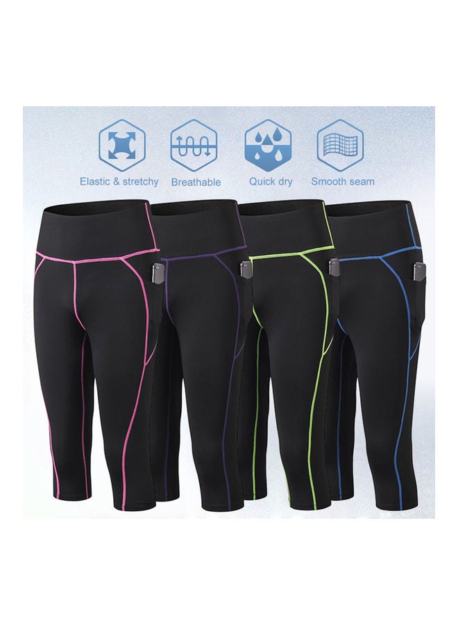 Generic High Waist Pocket Bodycon Jogging Trousers XXL  - Image 5