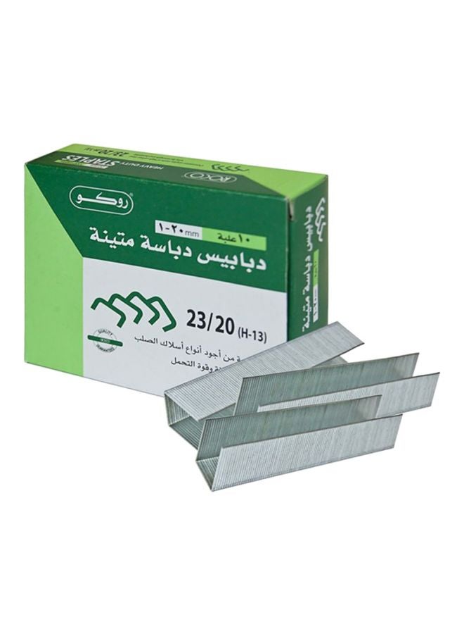 دبابيس متينة للدباسة من روكو فضي