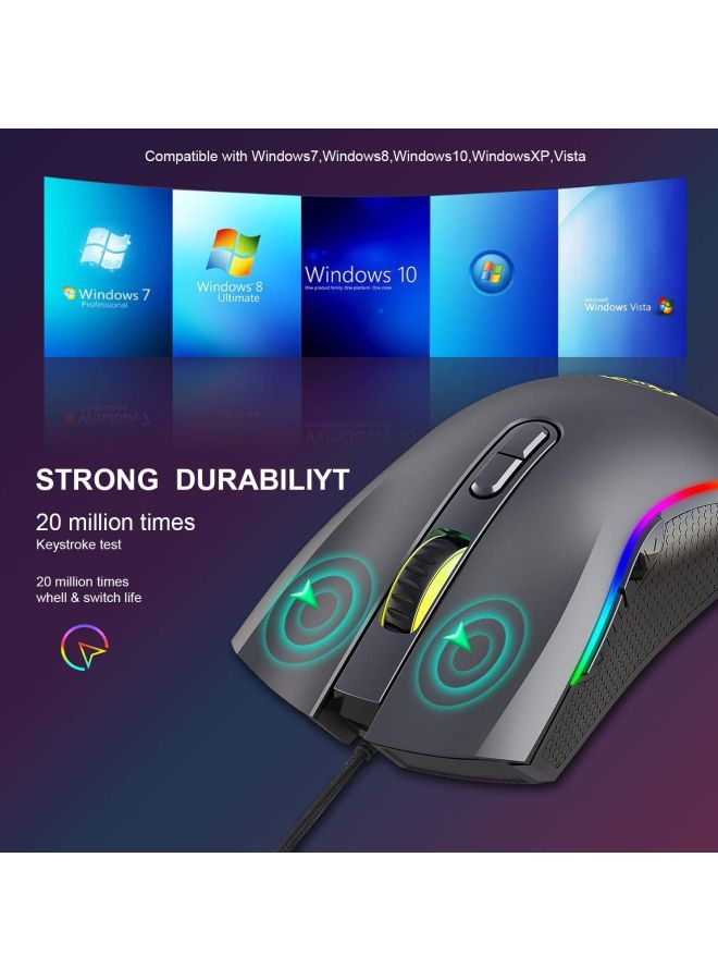 إتش إكس إس جيه ماوس A869 ضوئي USB لاسلكي أسود - Image 3