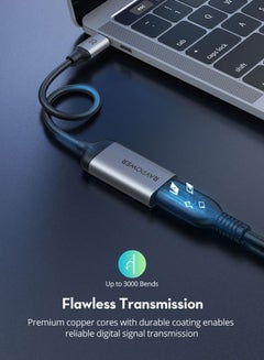 راف باور كابل من HDMI إلى النوع سي أسود/فضي  - Image 5