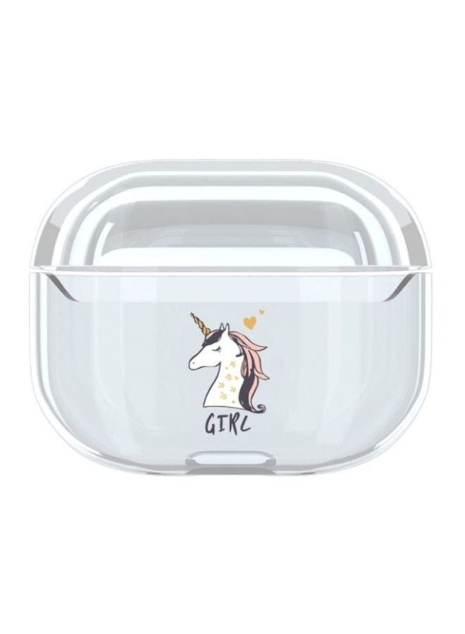 TOEON Printed Case Cover For Apple AirPods Pro Clear 