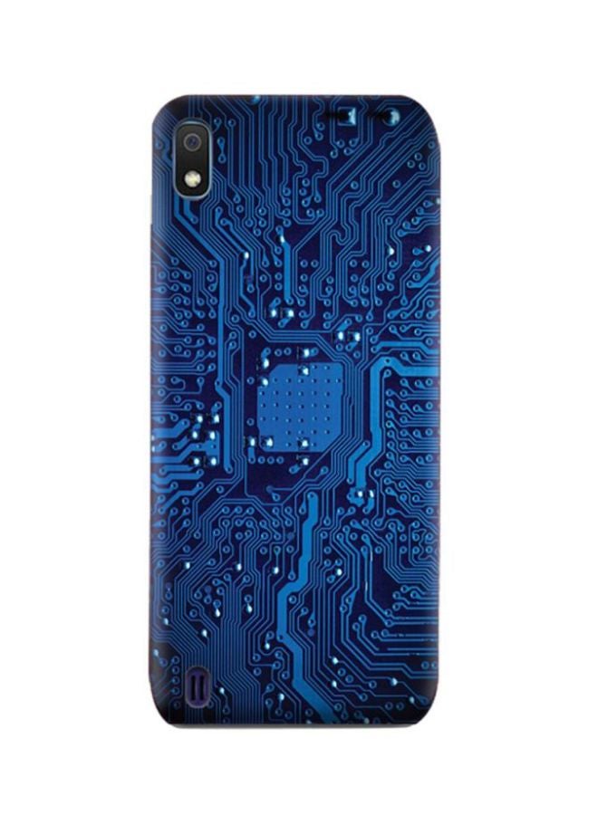 غطاء حماية واقٍ لهاتف سامسونج جالاكسي A10 مزين بنمط لوحة دارة كهربائية