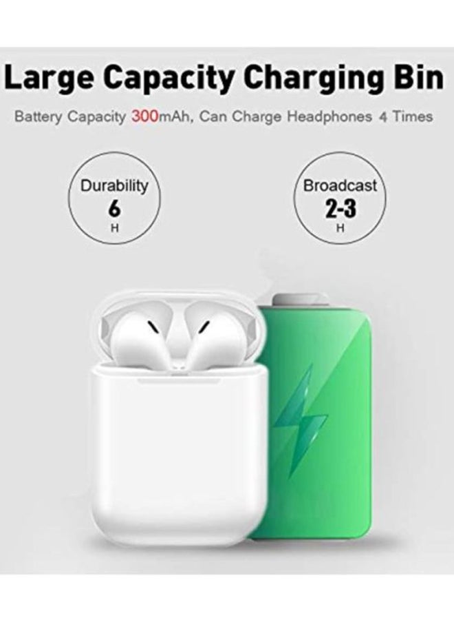 Generic - i12 Bluetooth In-Ear Earphones With Charging Case White - Image 1