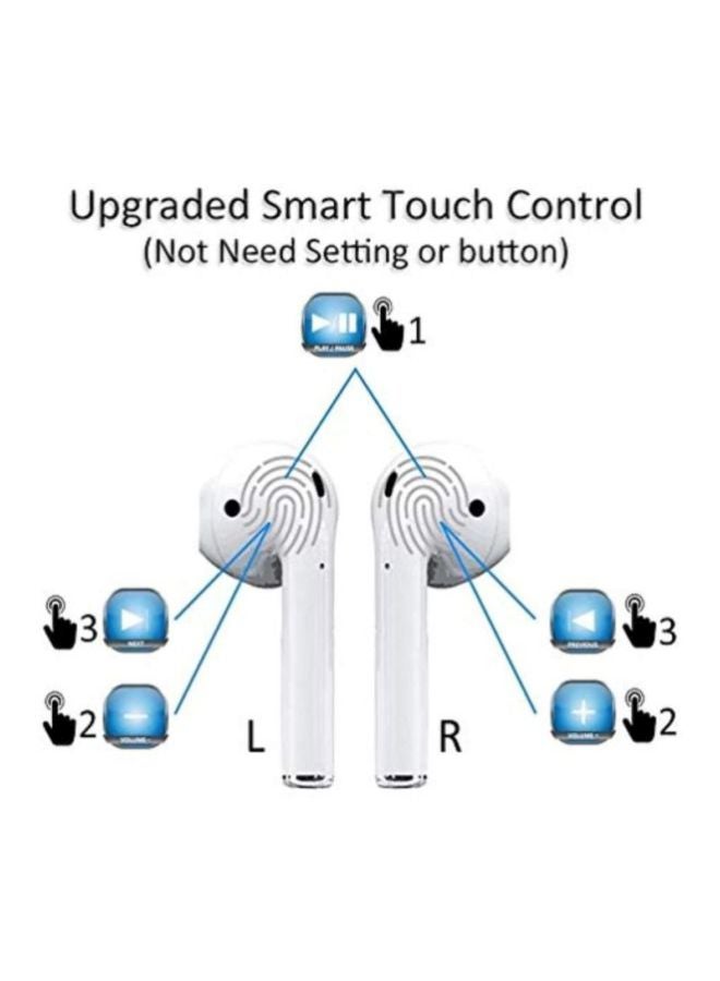 Generic - i12 Bluetooth In-Ear Earphones With Charging Case White - Image 1