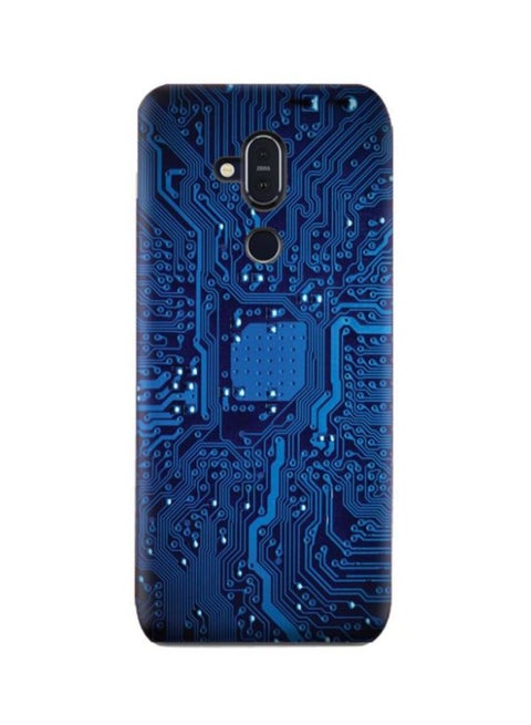 Protective Case Cover For Nokia 8.1 Circuit Board Pattern