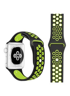 Pearl in Oyster Replacement Band For Apple Watch 42/44 mm Black/Green  - Image 2
