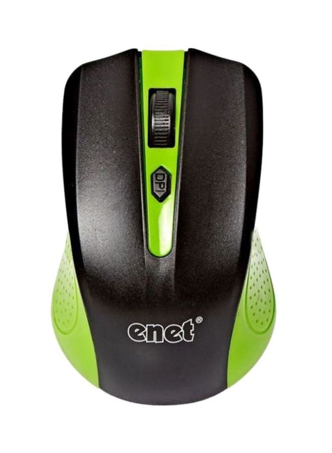 Enet Wired Optical Mouse Green/Black  - Image 3